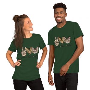 Peace Love Cats Unisex T-Shirt